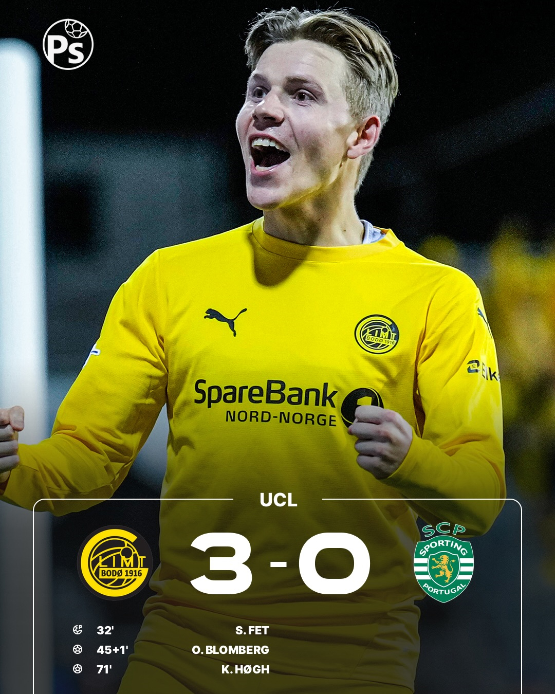 Bodø/Glimt 3 – 0 Sporting CP