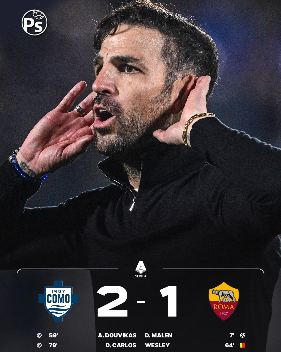COMO 2 – 1 AS ROMA