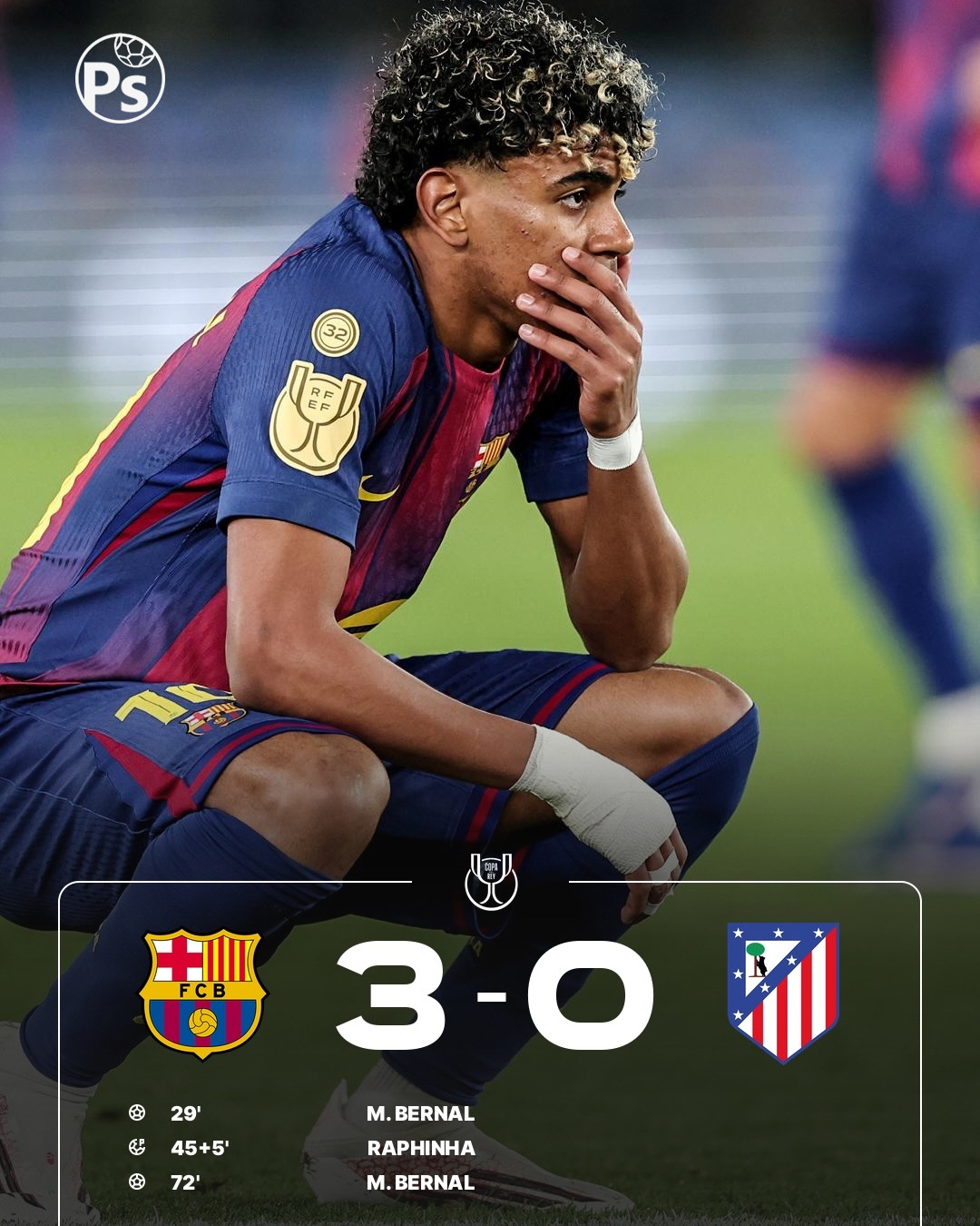 BARCELONA 3 – 0 ATLETICO MADRID