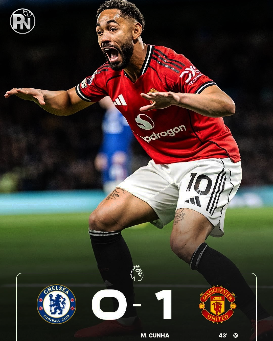 CHELSEA 0 – 1 MAN UNITED