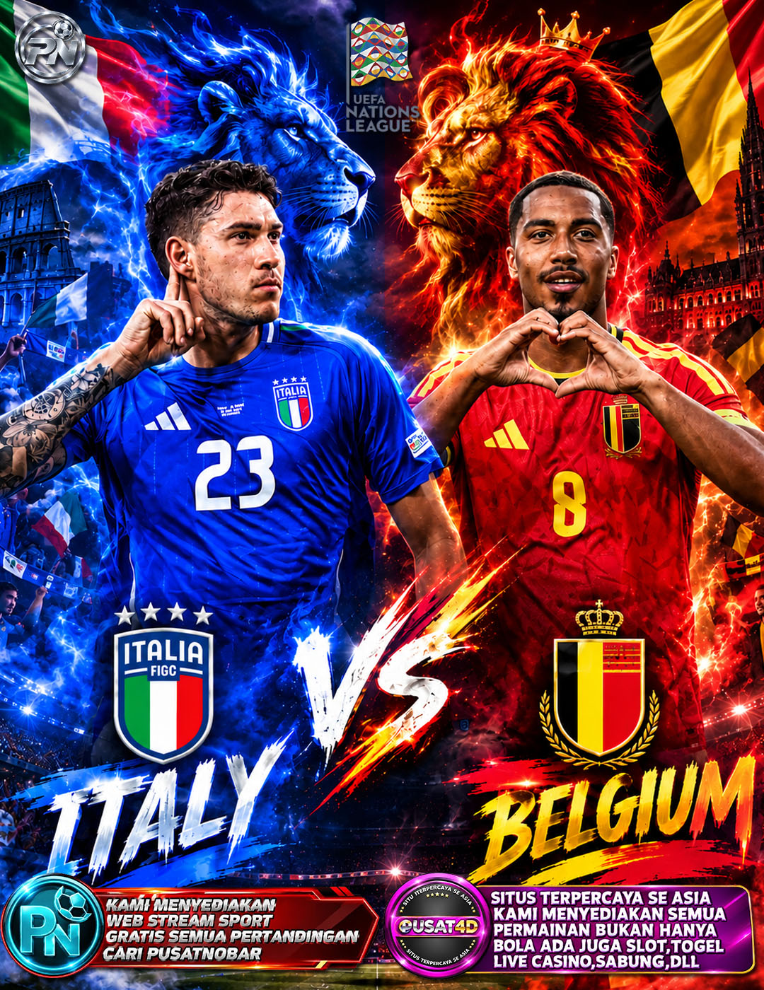 Italia vs Belgia