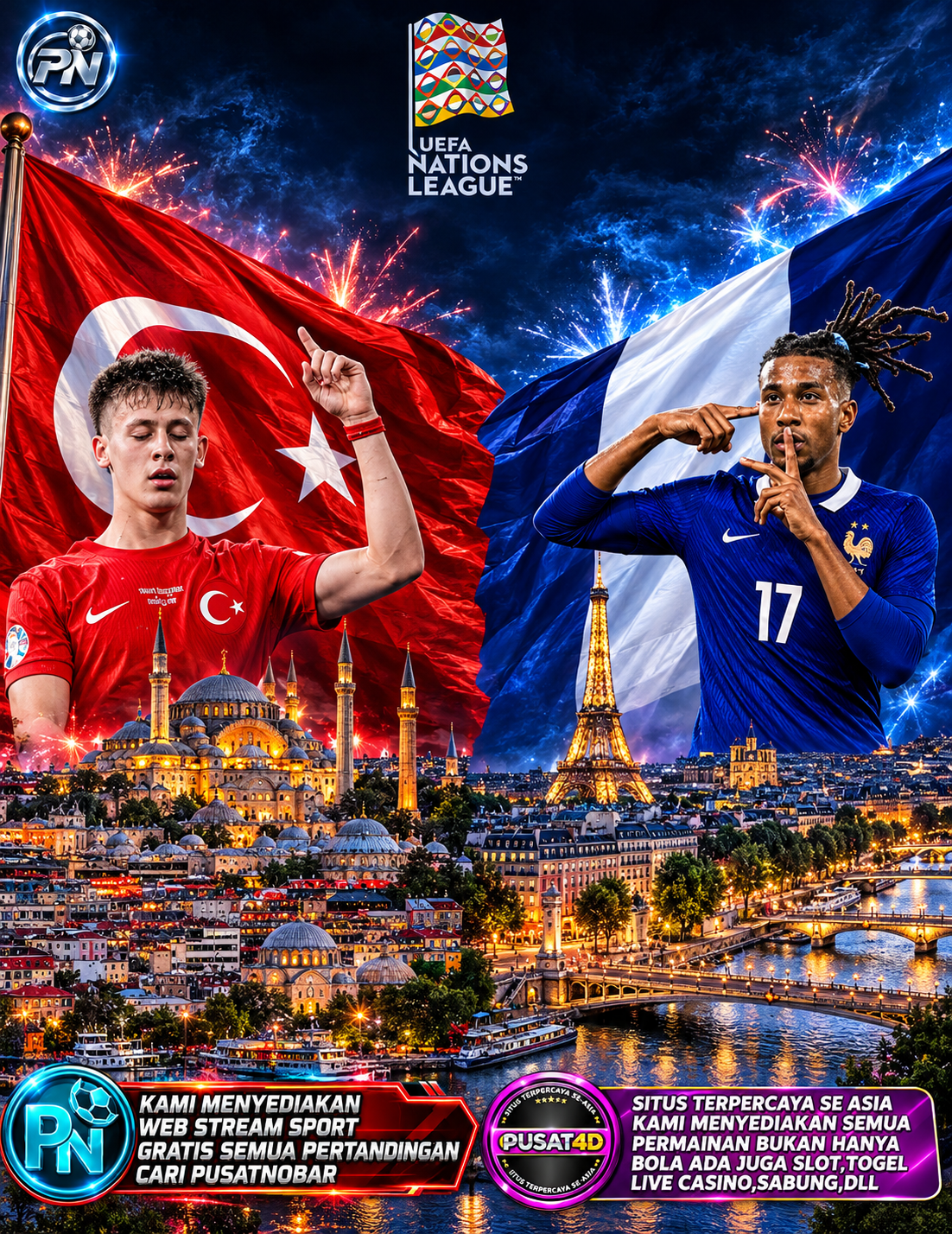 Türkiye vs 🇫🇷 Prancis: Duel Panas Buka UEFA Nations League 2026/27